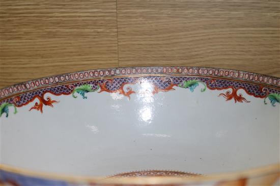 A Cantonese bowl 29cm diam